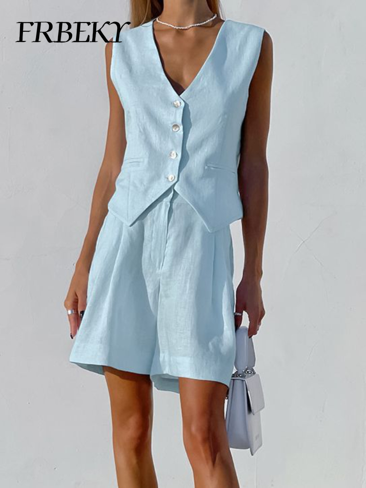 New Cotton Linen Vest Short Se – Sleeveless Undershirt recenzja i cena