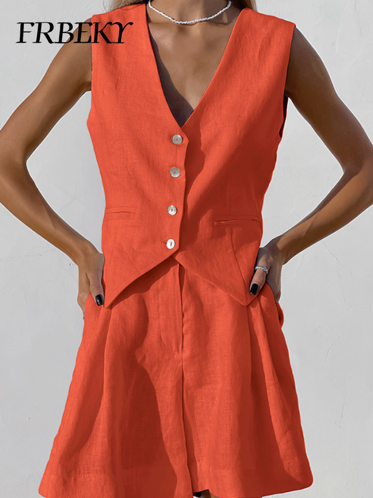 New Cotton Linen Vest Short Se – Sleeveless Undershirt recenzja i cena