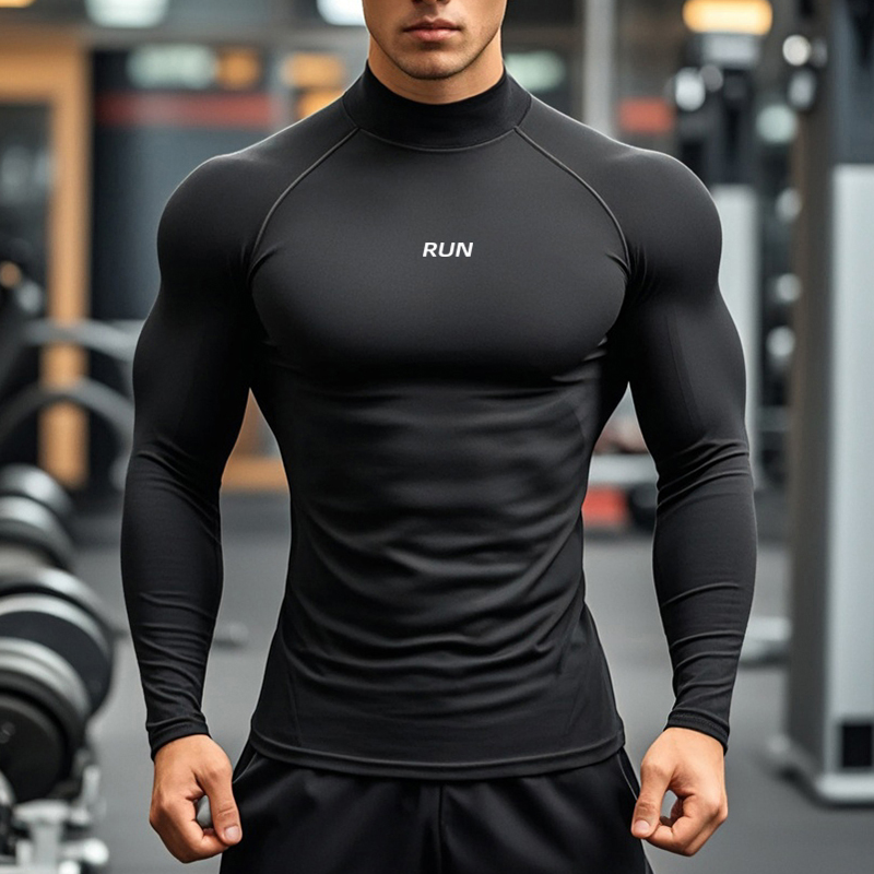 Men's Running Turtleneck Quick – T Shirt Tight Fit recenzja i cena