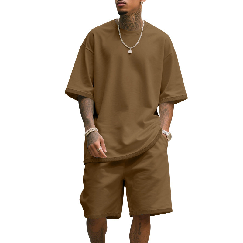 Men's Casual Two Piece Set Sum – T Shirt Tight Fit recenzja i cena