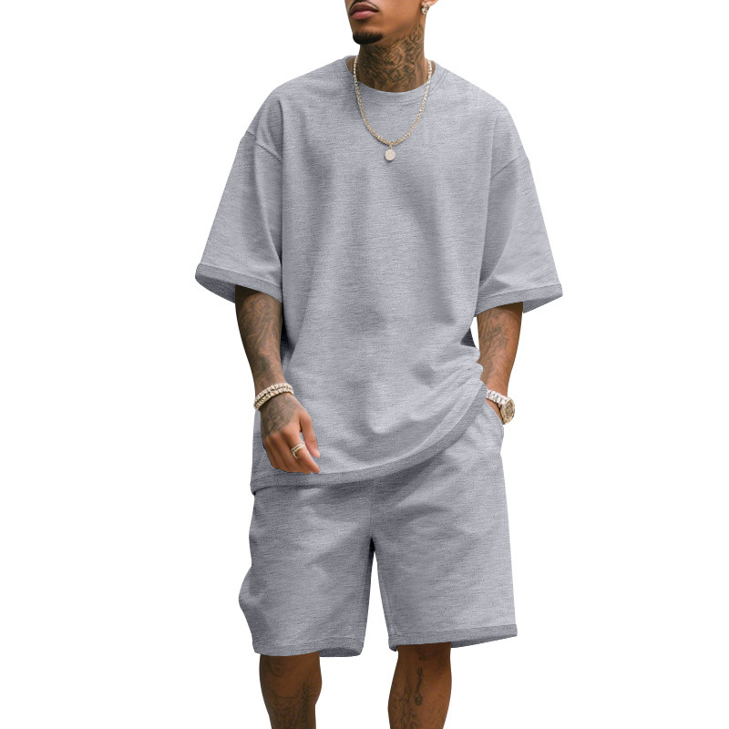 Men's Casual Two Piece Set Sum – T Shirt Tight Fit recenzja i cena