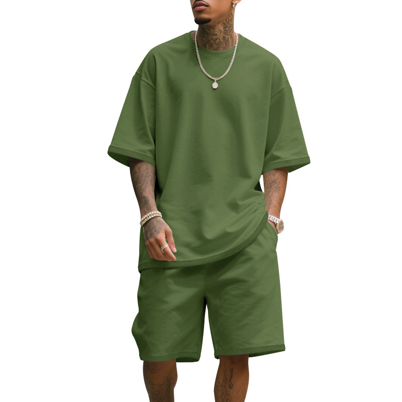 Men's Casual Two Piece Set Sum – T Shirt Tight Fit recenzja i cena