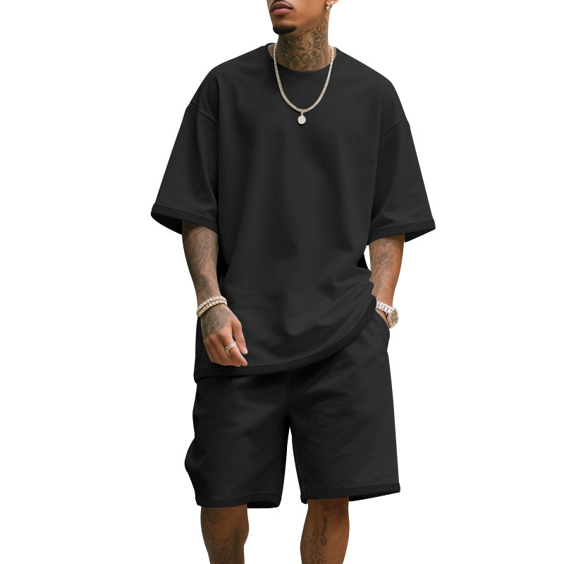 Men's Casual Two Piece Set Sum – T Shirt Tight Fit recenzja i cena