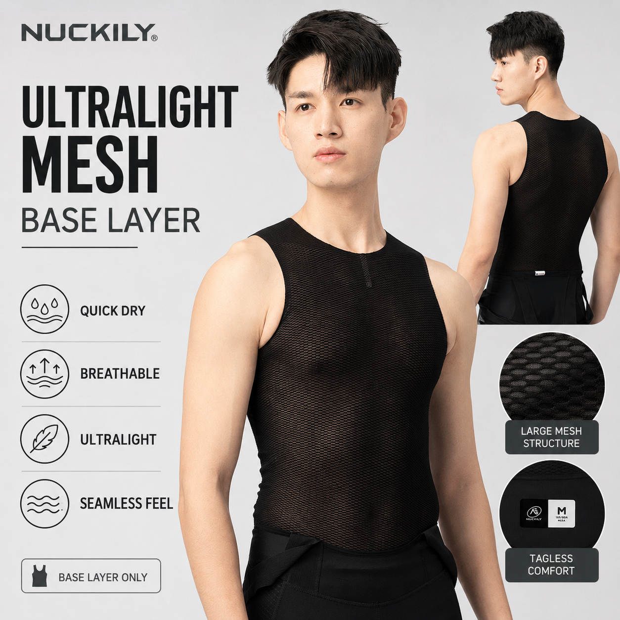 NUCKILY Men Cycling Base Layer – Sleeveless Undershirt recenzja i cena