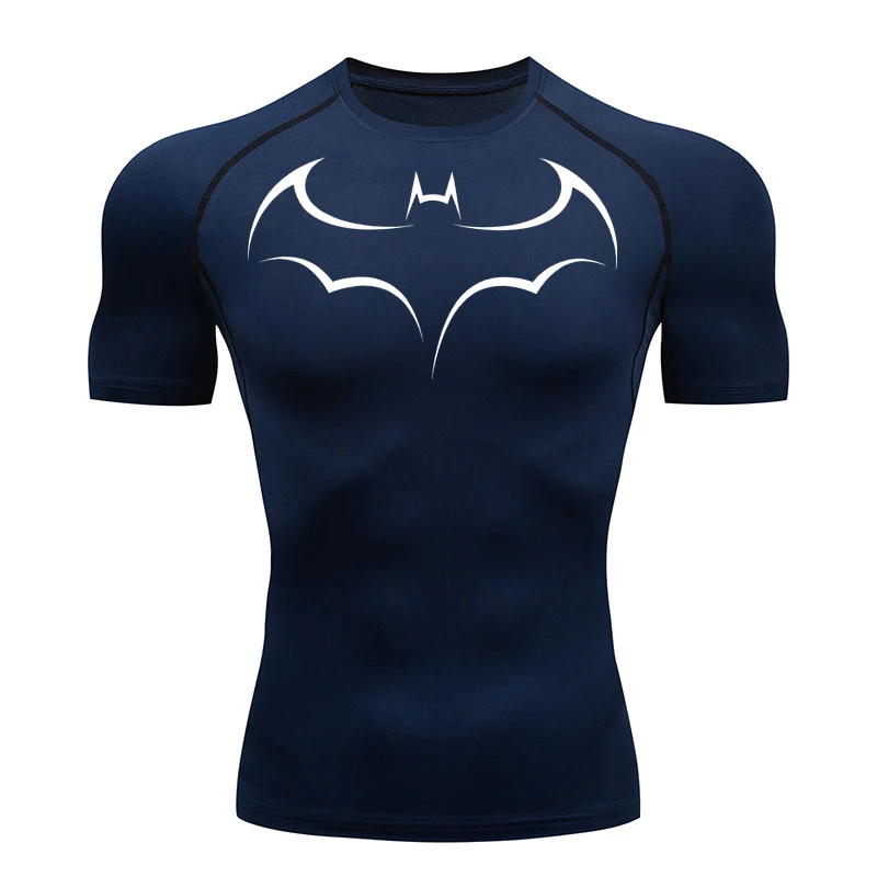 Bat Printed Men's Tight T-Shir – T Shirt Tight Fit recenzja i cena
