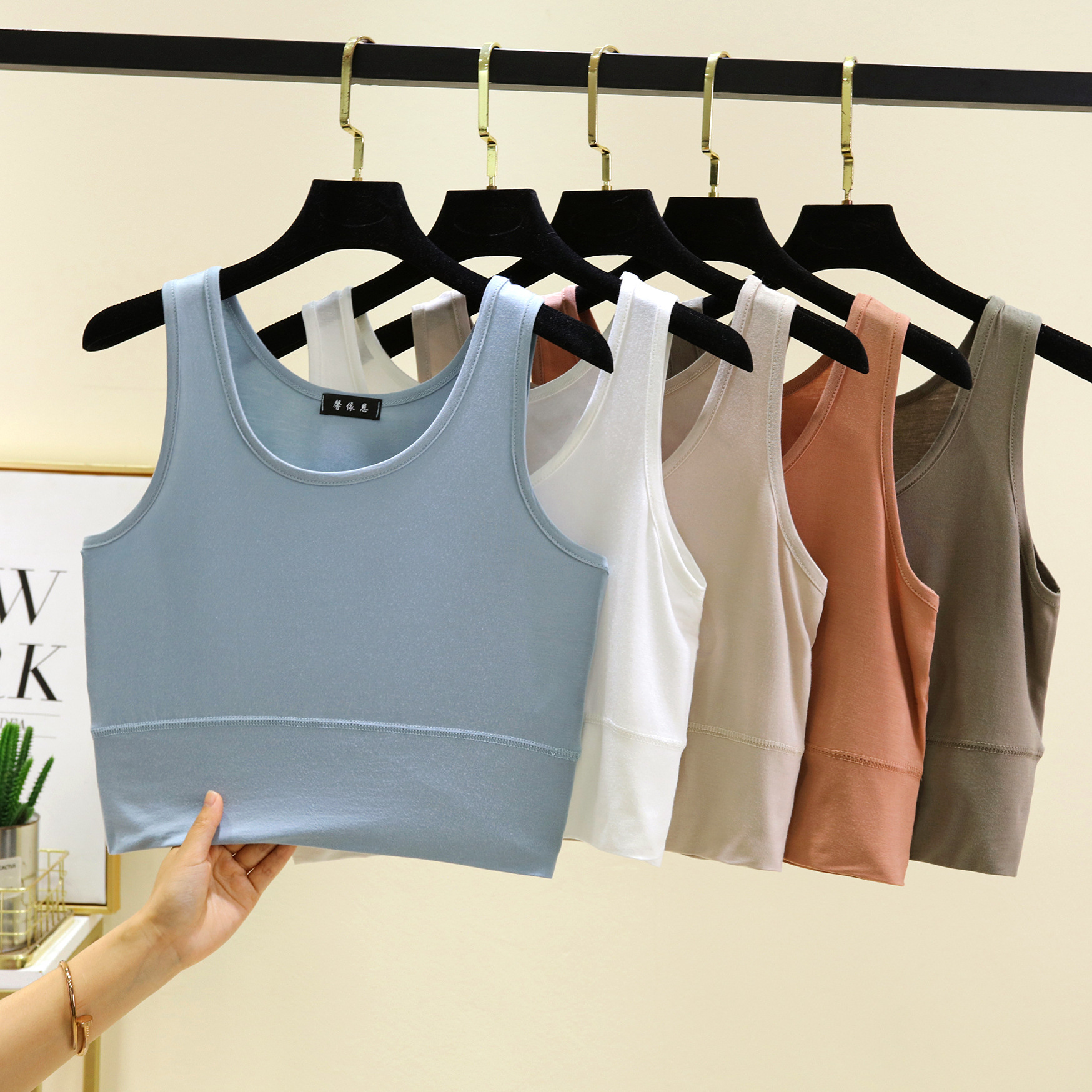 Modal O Neck cropped top Elast – Sleeveless Undershirt recenzja i cena