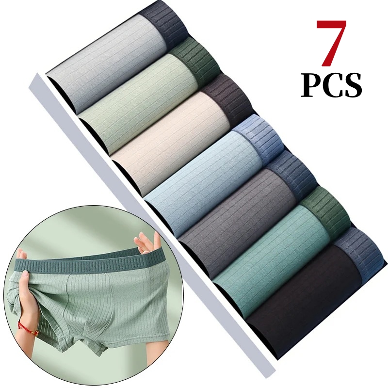 7Pcs/Lot Men's Cotton Underwea – Boxer Brief Pack Cotton recenzja i cena