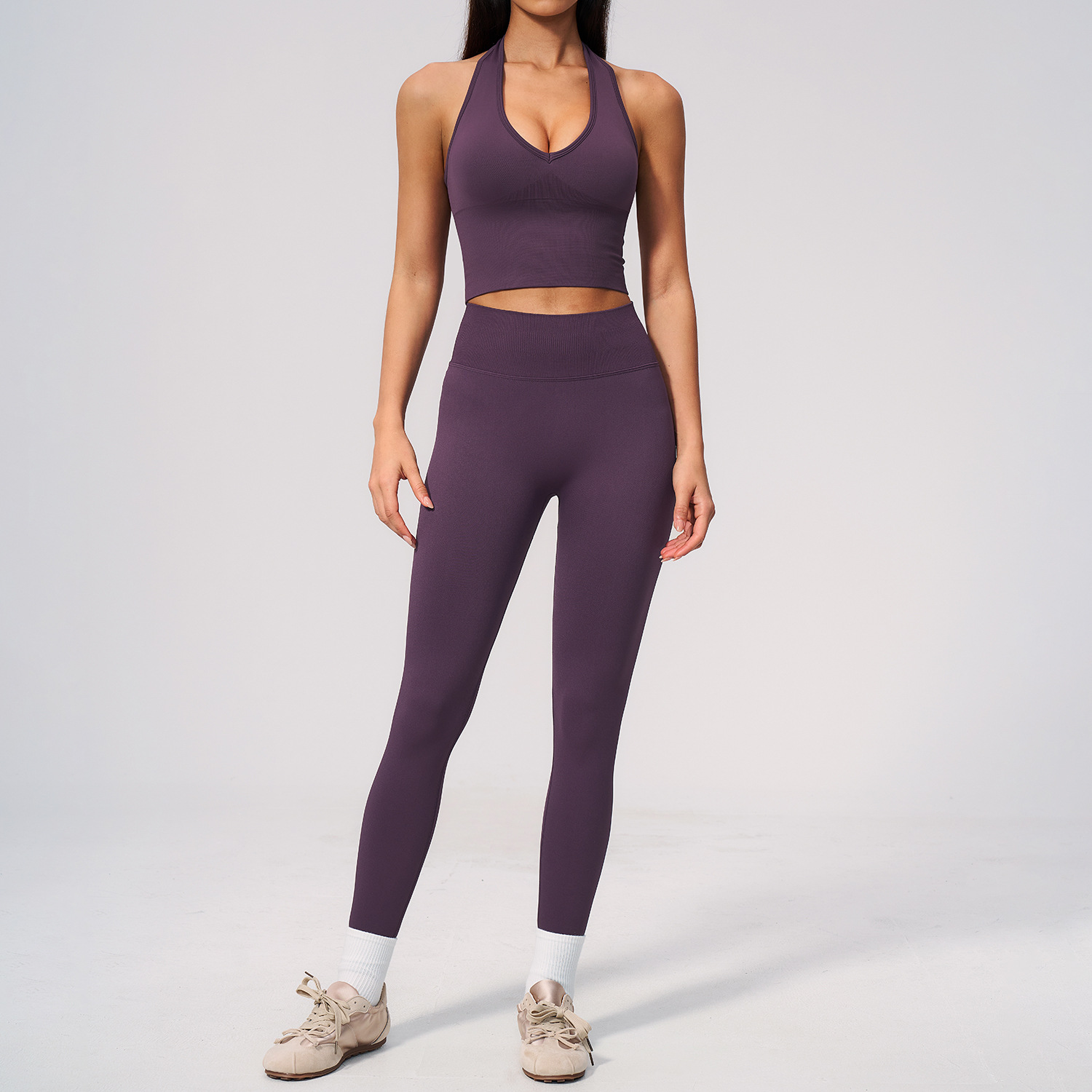 Seamless Yoga Suit 2PCS Women  – Compression Shorts Athletes recenzja i cena