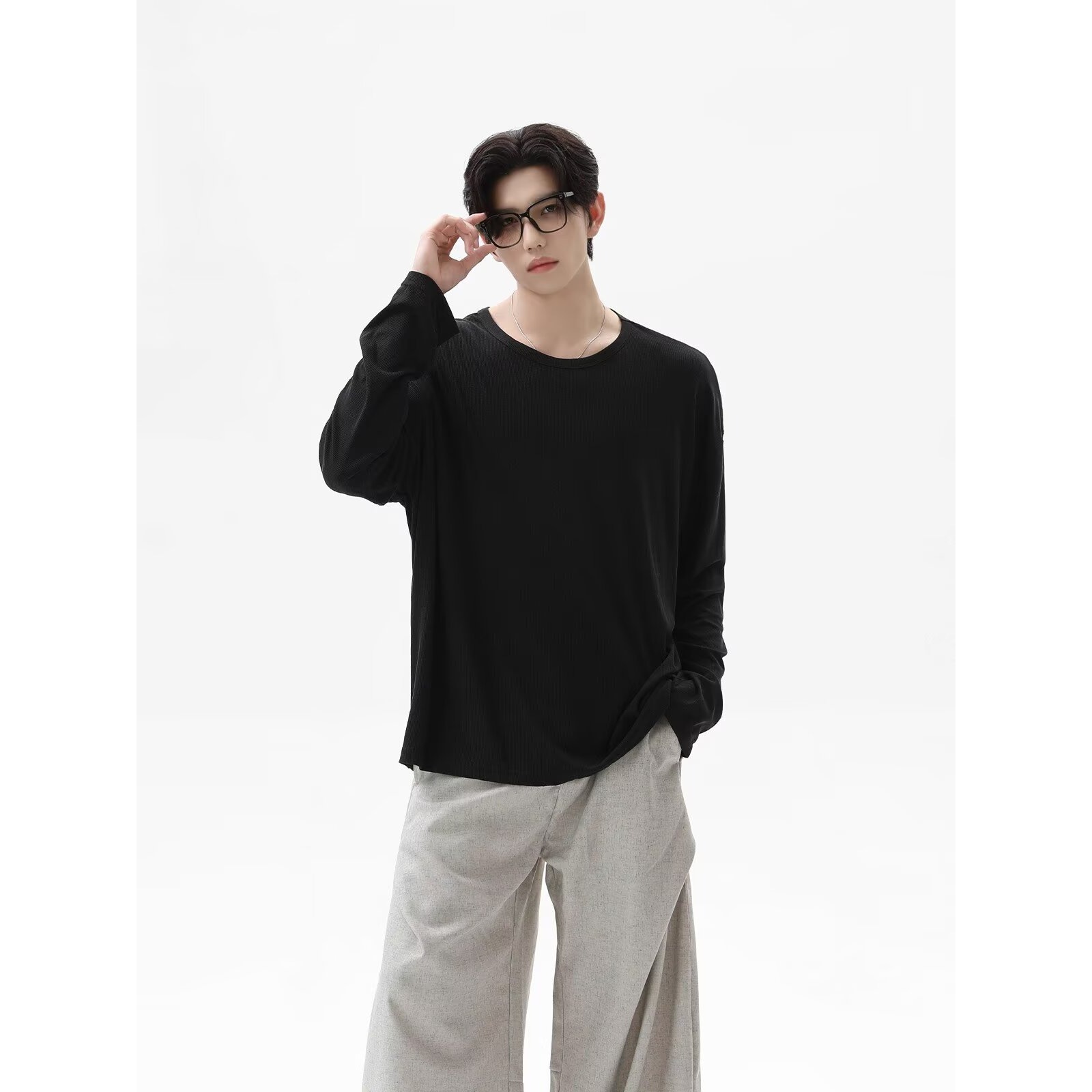 2026 Autumn New Texture Long S – Undershirt Crew Neck recenzja i cena