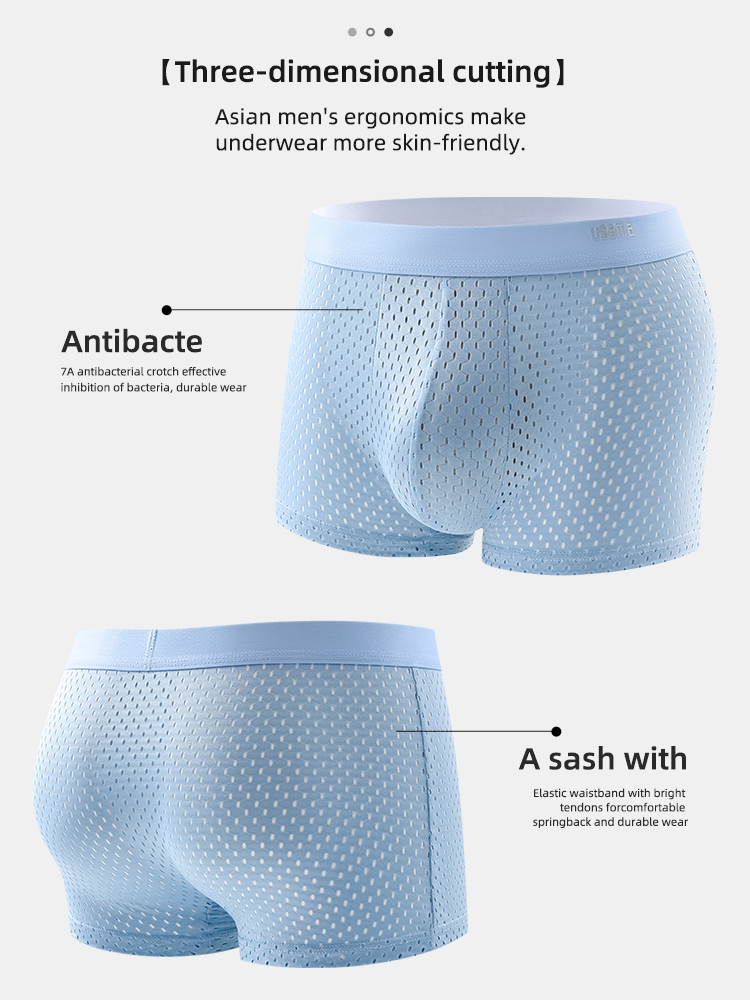 4pcs Men's Boxer Shorts Ice Si – Multi Pack Underwear recenzja i cena