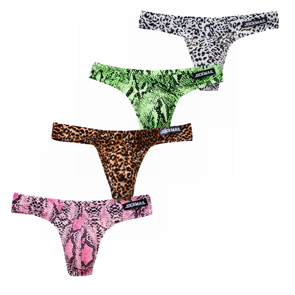 4PCS/Lot Leopard Sexy Men Biki – Multi Pack Underwear recenzja i cena