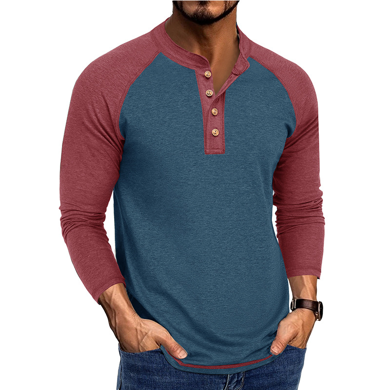 Men's New Long Sleeve Henley S – Base Layer Top recenzja i cena
