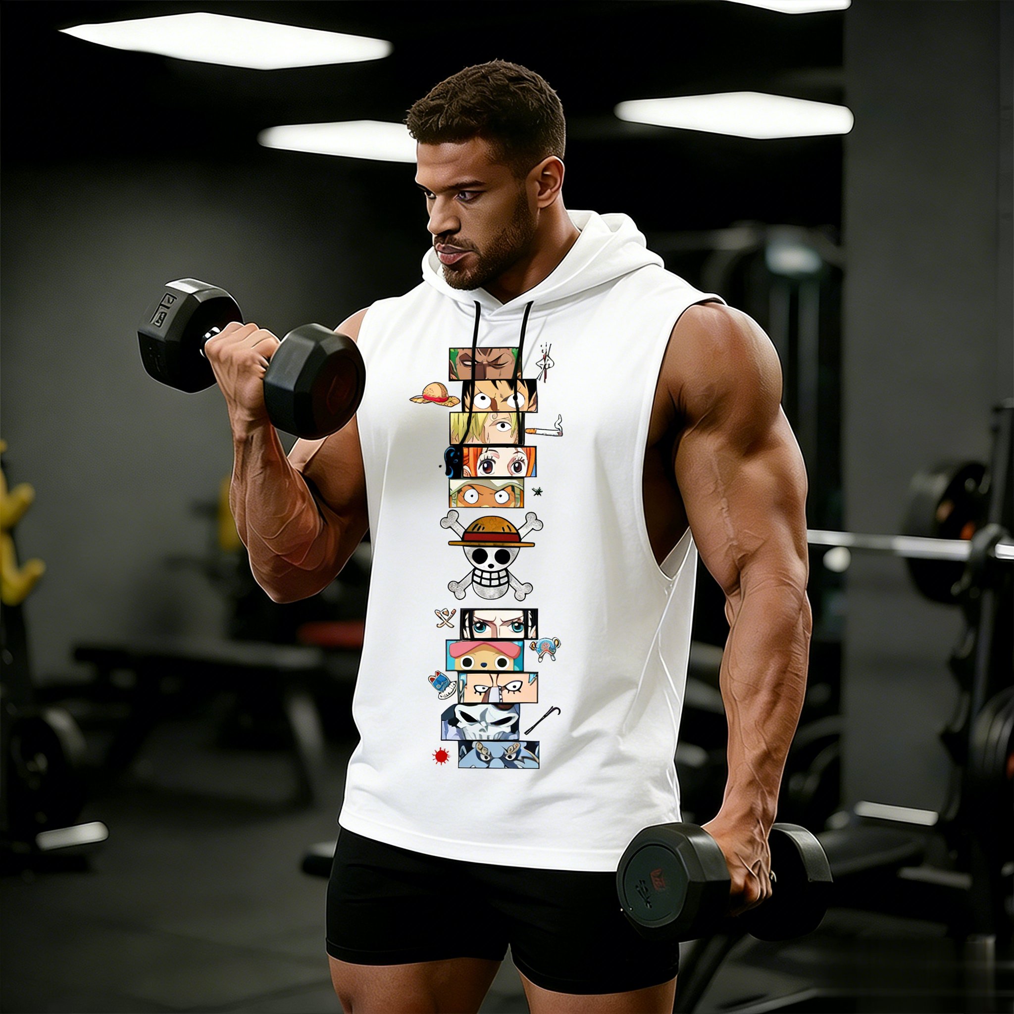 One Piece Anime Hoodie Sleevel – Sleeveless Undershirt recenzja i cena