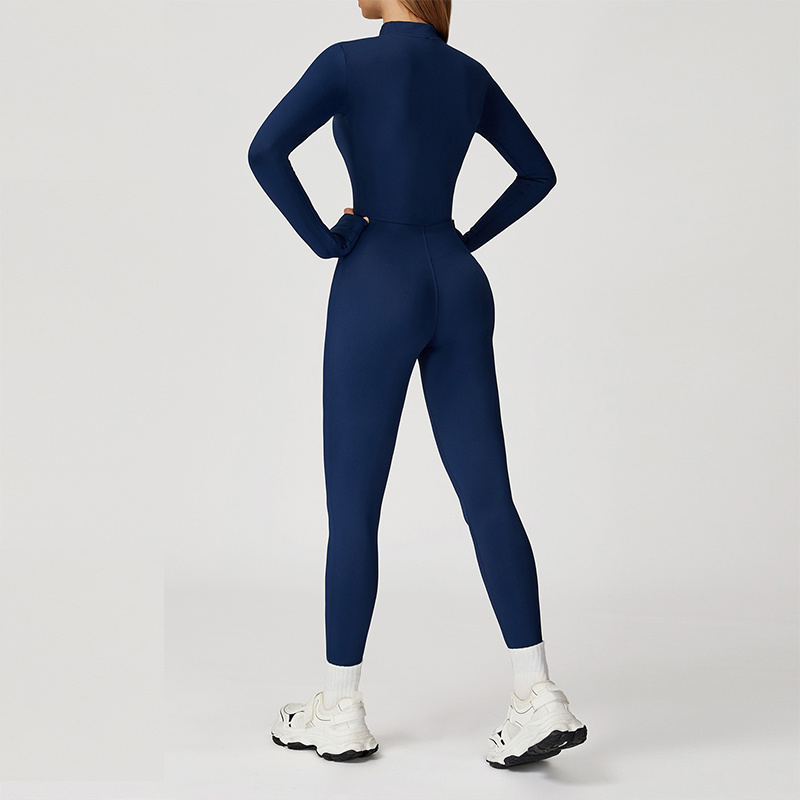 Aiithuug Workout Jumpsuit Zip  – Compression Long Pant recenzja i cena