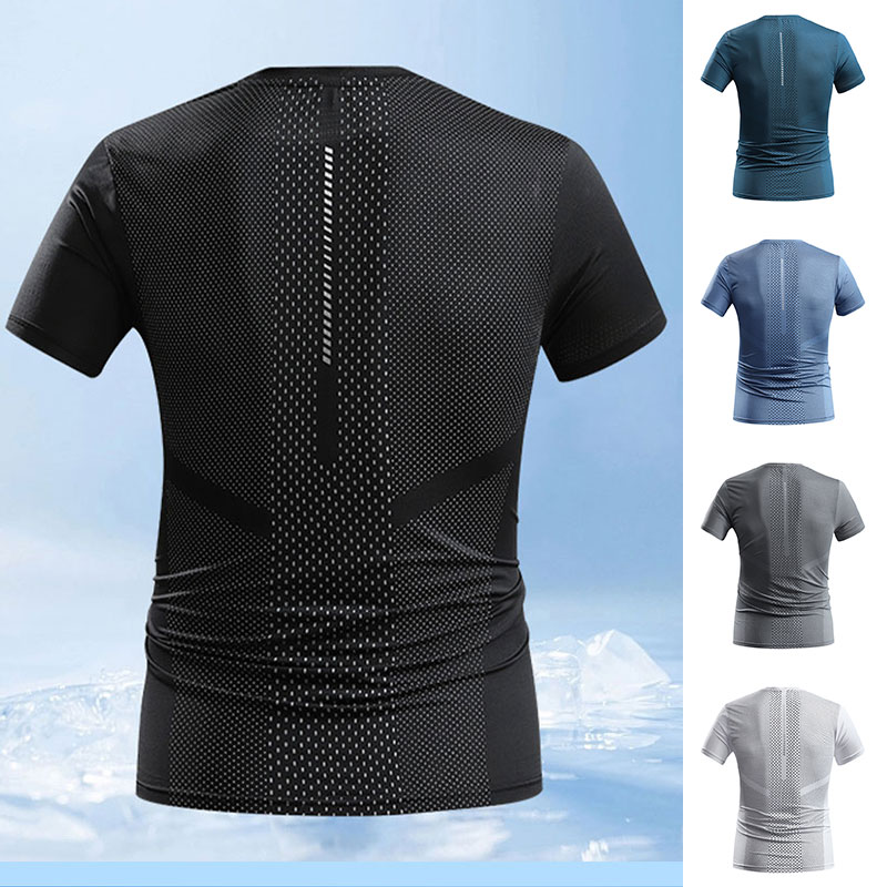 Men Summer Sports T-shirt Quic – T Shirt Tight Fit recenzja i cena