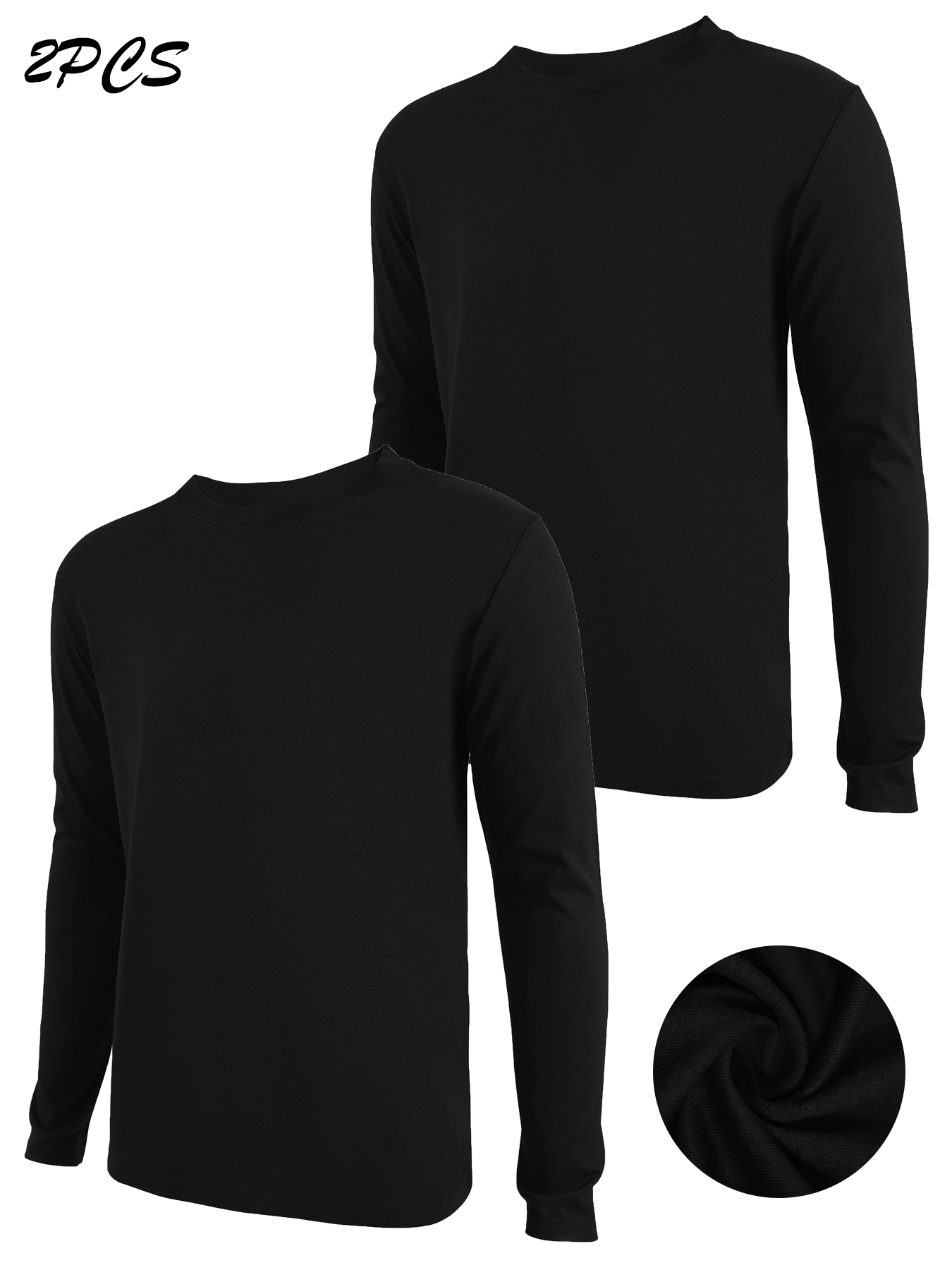 2-Pack Men's Thermal Long Slee – Undershirt Crew Neck recenzja i cena